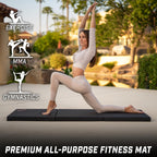 Gosports 2 Inch Thick 6 Ft X 2 Ft Tri-Fold Exercise Fitness Mat - Great For Workouts, Yoga, Stretching