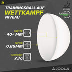 Joola Magic Abs 2-Star Training Table Tennis Balls, White (44216)