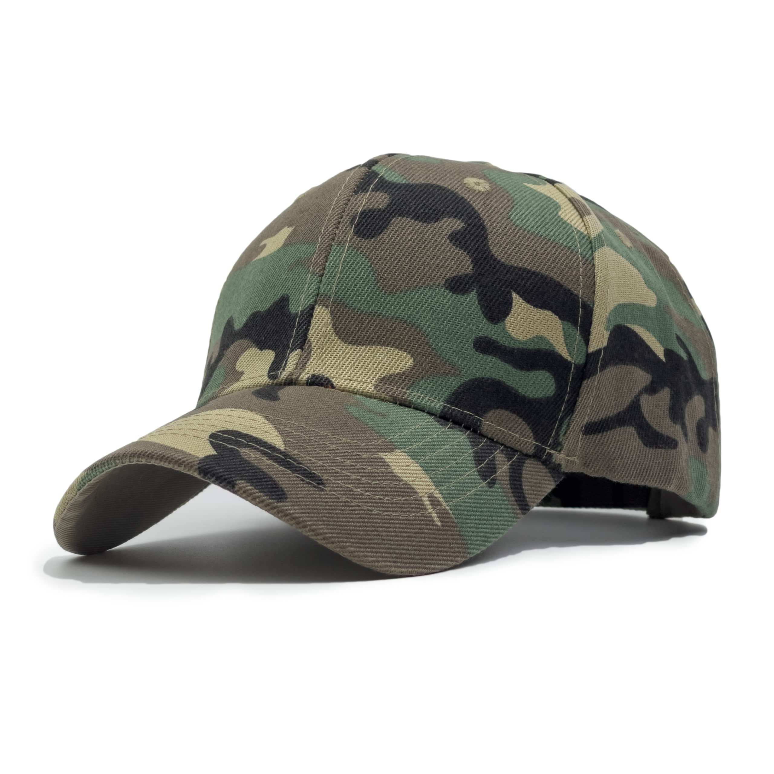 Utmost Structured Baseball Cap With Adjustable Closure  Performance Hat For Outdoor Activities And Custom Embroidery (1Pc Camo 