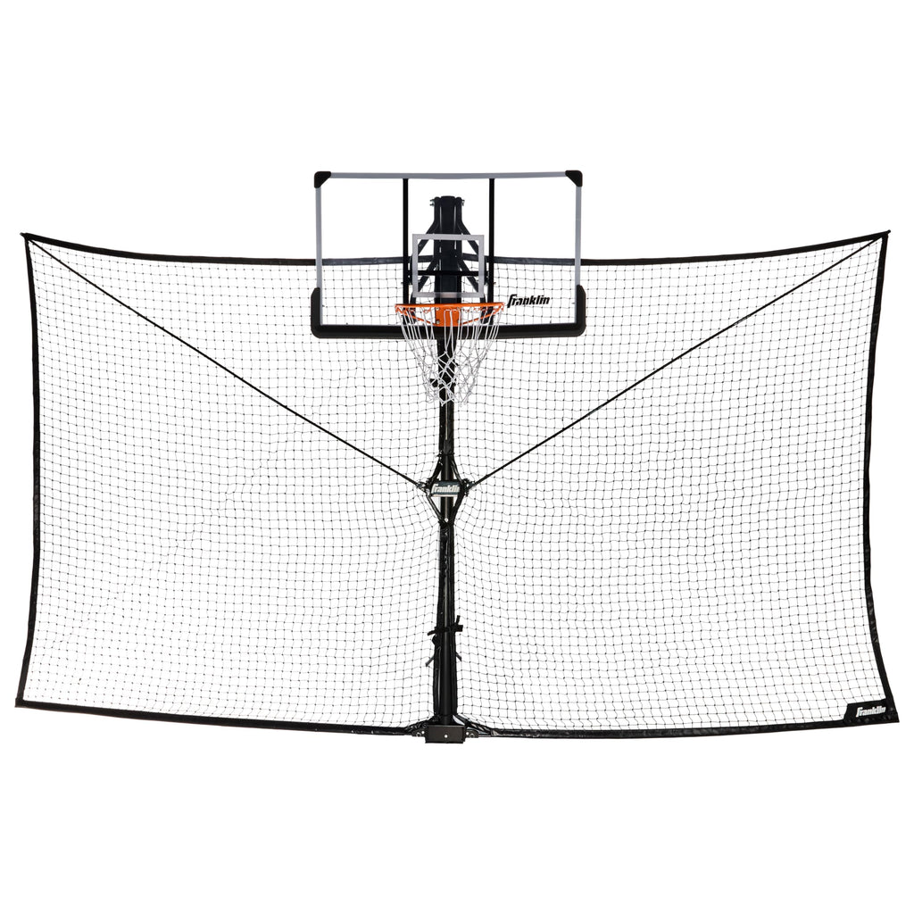 Franklin Sports Xl Defender Pro Basketball Rebounder Net - 14' Ft. X 8' Ft. Rebounding Net For Outdoor + Driveway Basketball Hoo
