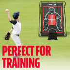 Franklin Sports Baseball Pitching Target And Rebounder Net - 2-In-1 Pitch Trainer And Pitchback Net - Baseball Return Screen And