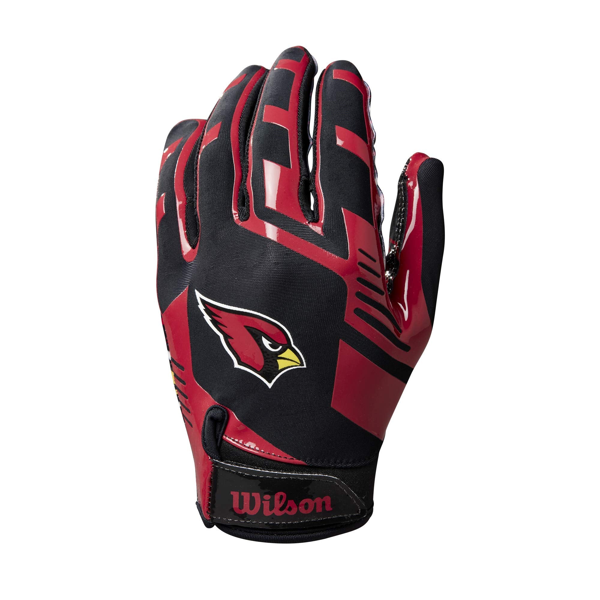 Wilson Nfl Stretch Fit Football Gloves - Arizona-Youth (Wtf9327Az)