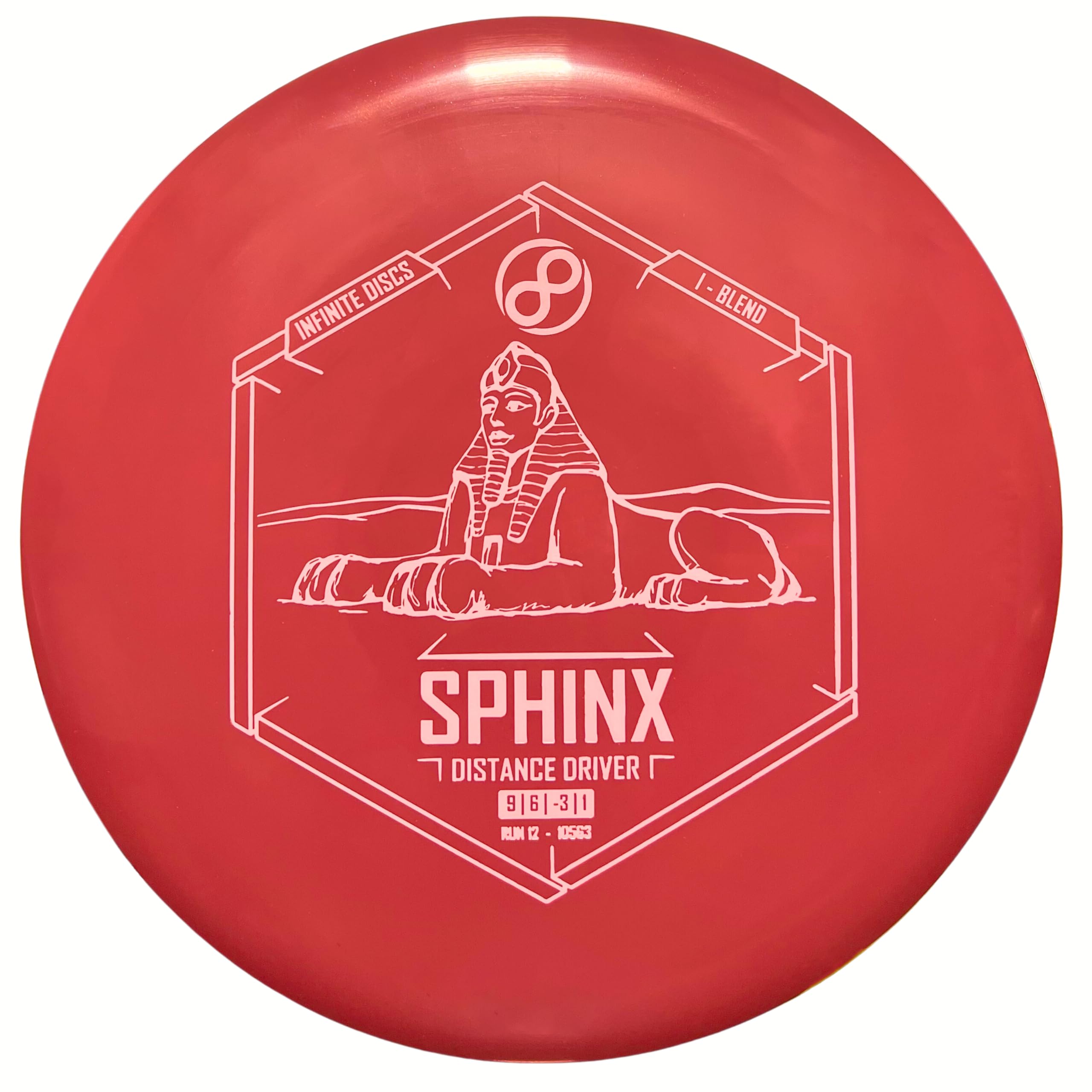 Infinite Discs Disc Golf Straight Beginner Driver I-Blend Sphinx (Blue, 173-175 Grams)