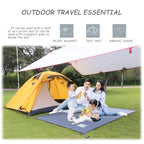 Hikeman Waterproof Camping Tarp Portable Tent Footprint With Drawstring Bag Ground Cloth For Outdoor Hiking Picnic (Grey 83X35)