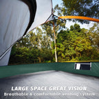 Camping Tent 4 Person, Waterproof Windproof Tent With Rainfly Easy Set Up-Portable Dome Tents For Camping (Dark Green)