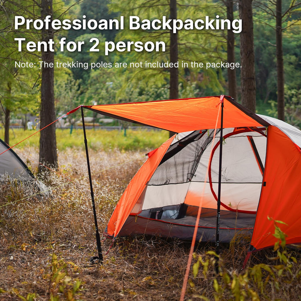 Moon Lence Professional Camping Tent 2 Person Tent Backpacking Tent, Water & Wind Proof Ultralight Equipment For Mountaineering