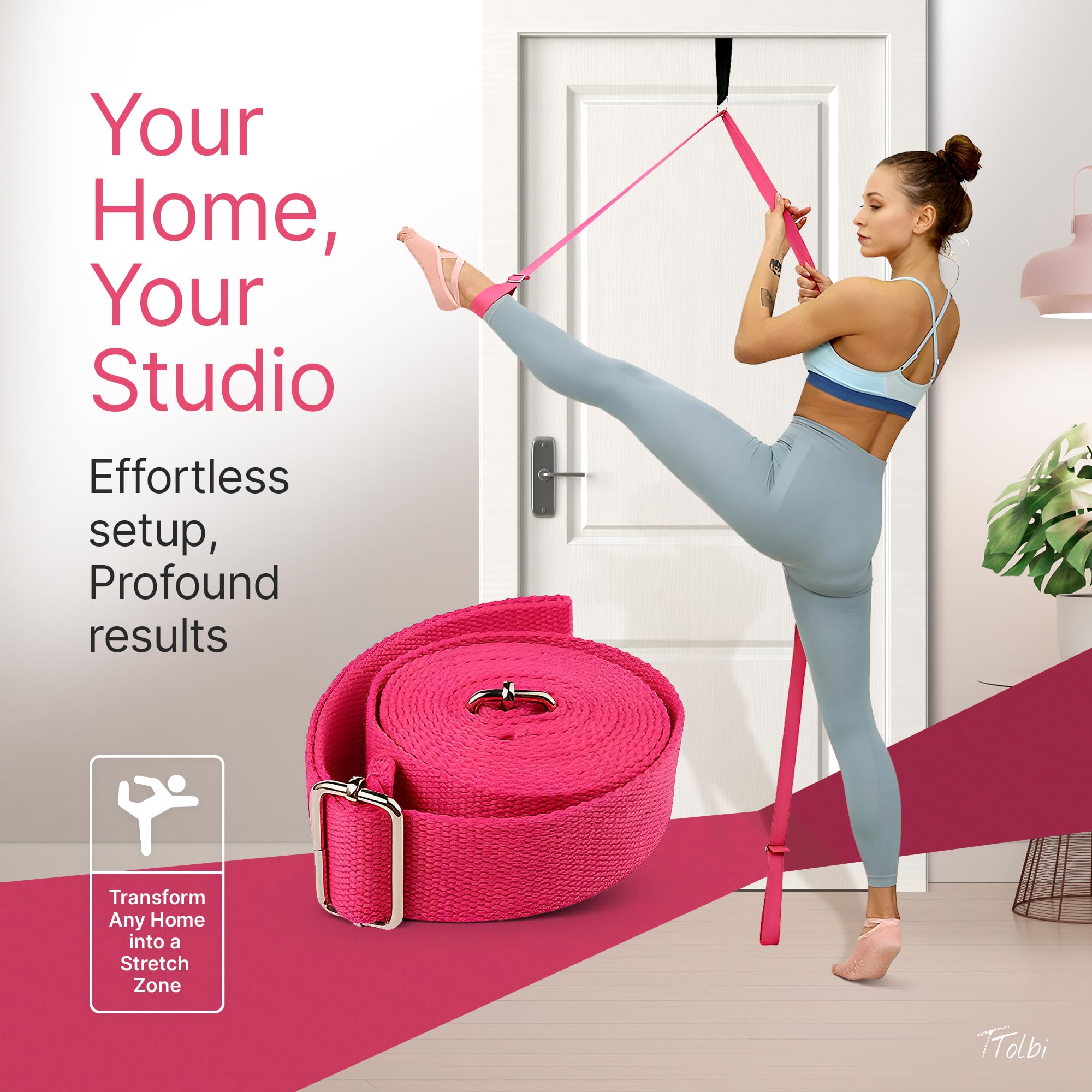 Ttolbi Door Leg Stretcher Gift: Stretching With Leg Flexibility Trainer, Dance Equipment: Splits Trainer Bands For Stretching In