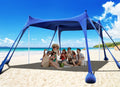 Osoeri Beach Tent, Camping Sun Shelter UPF50+ with 8 Sandbags, Sand Shovels, Ground Pegs & Stability Poles, Outdoor Shade Beach 
