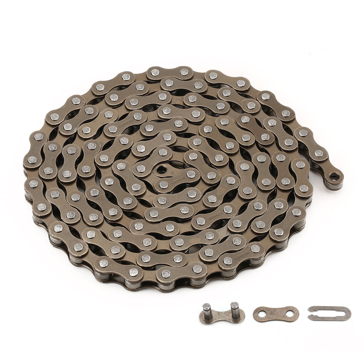 Zonkie Bike Chain Single-Speed, Bicycle Chain 1 Speed, 12 A 18 Inch,116 Links