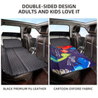 Abe Non-Inflatable Car Bed Mattress,Double-Sided Folding,Portable Back Seat, Travel Camping Mattress For Sleeping(Dinosaur World