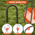 Happin 12 Inch Heavy Duty Ground Anchors, Garden Stakes U Hook, Tent Stakes Heavy Duty, Chain Link Fence Anchors, Ground Anchors