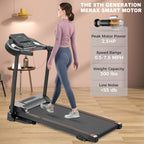 Merax Folding Electric Treadmill With Incline 2.5Hp Energy Saving 12 Preset Programs Running Walking Jogging Machine For Home Of