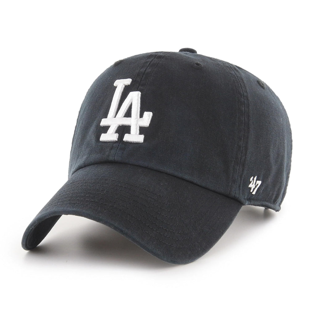 '47 New York Yankees Adjustable Cap Clean Up Mlb, Los Angeles Dodgers Black, One Size