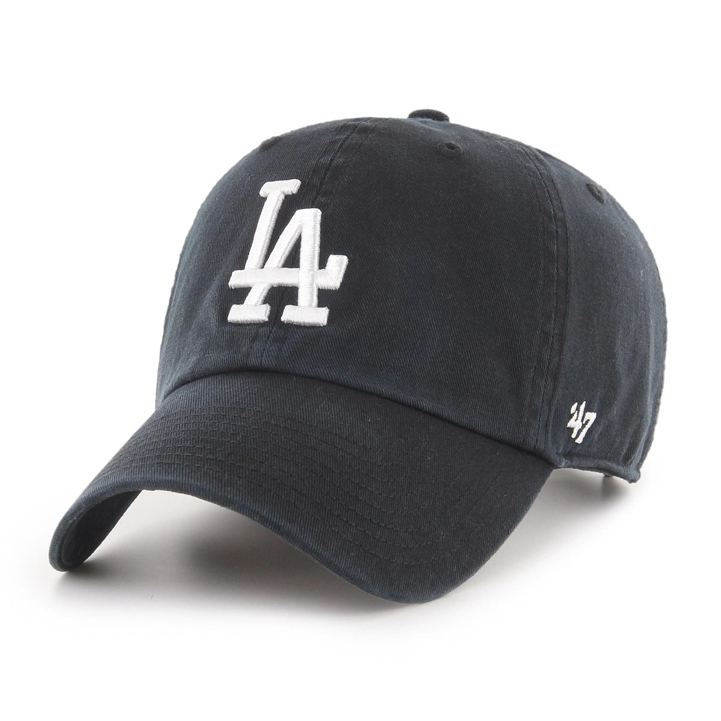 '47 New York Yankees Adjustable Cap Clean Up Mlb, Los Angeles Dodgers Black, One Size