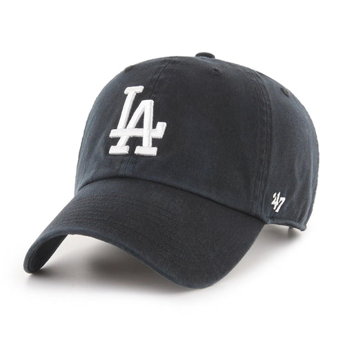 '47 New York Yankees Adjustable Cap Clean Up Mlb, Los Angeles Dodgers Black, One Size