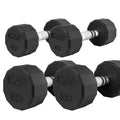 Cap Barbell 50 Lbs Coated 12 - Sided Dumbbell Set, 5Lbx2, 20Lbx2