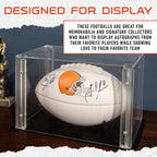 Franklin Sports Nfl Cleveland Browns Autograph Football - Official Size White Panel Souvenir Football For Autographs + Signature