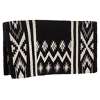 Mayatex New Phoenix Saddle Blanket, Black/Ash/Cream, 38 X 34-Inch
