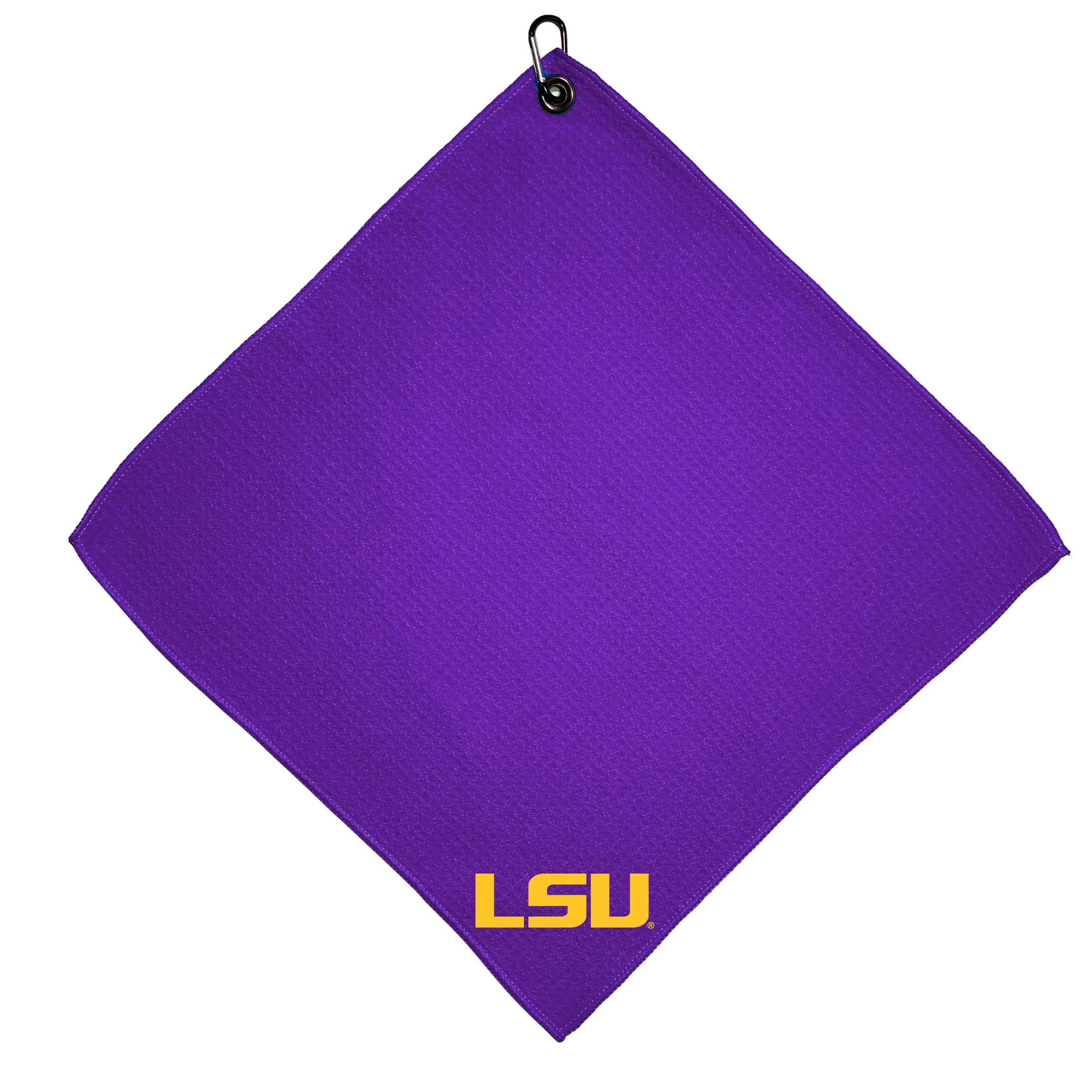 Team Golf NCAA LSU Tigers Microfiber Golf Towel, 15x15 (Multicolor)