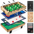 Best Choice Products 11-in-1 Kids Combo Game Table Set w/Ping Pong, Foosball, Air Hockey, Shuffleboard, Bowling, 5 Accessory Bag