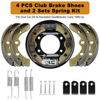 Leapgomax Club Car Brake Shoes And Spring Kit For Ds G&E 1995-Up (Automatic Adjust)& Precedent 1018232-01 Golf Cart Replacement