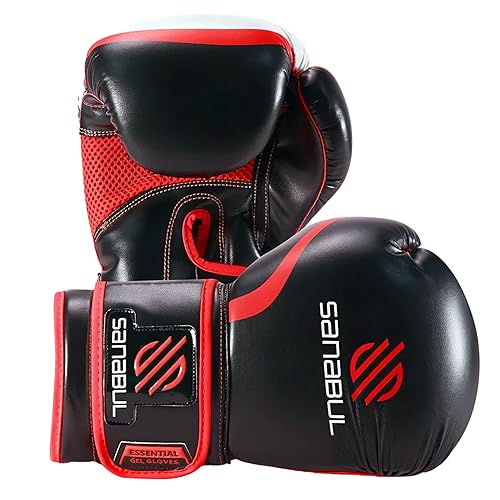 Essential Boxing Gloves Red 8-Oz