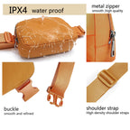 Fanny Belt Bag Waist Pack Crossbody Bags Bum Bag For Running Hiking Travel Workout Adjustable Strap For Women-Muddy Yellow