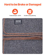Vevor Wool Camping Blanket, Large Warm Stadium Blanket, Flame Retardant, Great For Outdoors, Picnics, Hiking, Sports Events, Tra