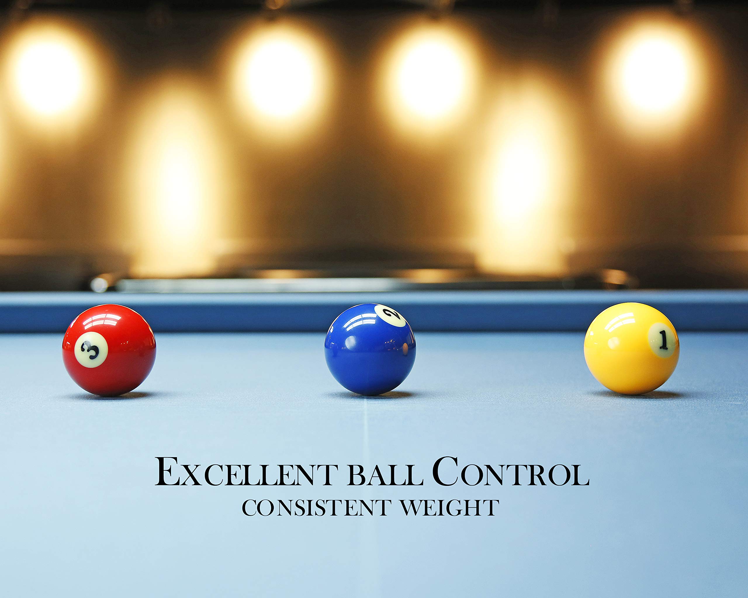Japer Bees Classic Pool Balls Billiard Set, Regulation Size Billiard Balls Resin Ball