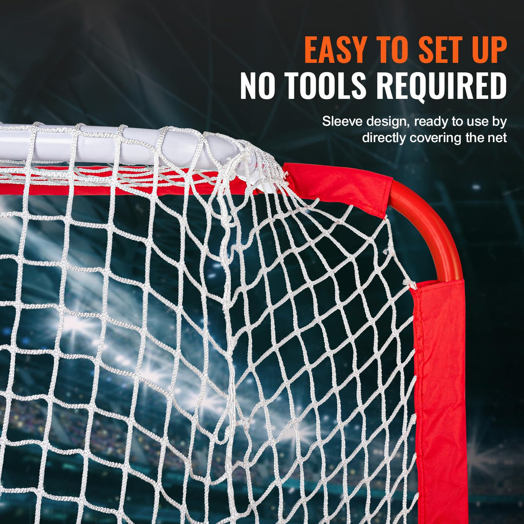 Vevor Youth Street Hockey Net Indoor Outdoor Steel Hockey Goal For Kids 54''X44''