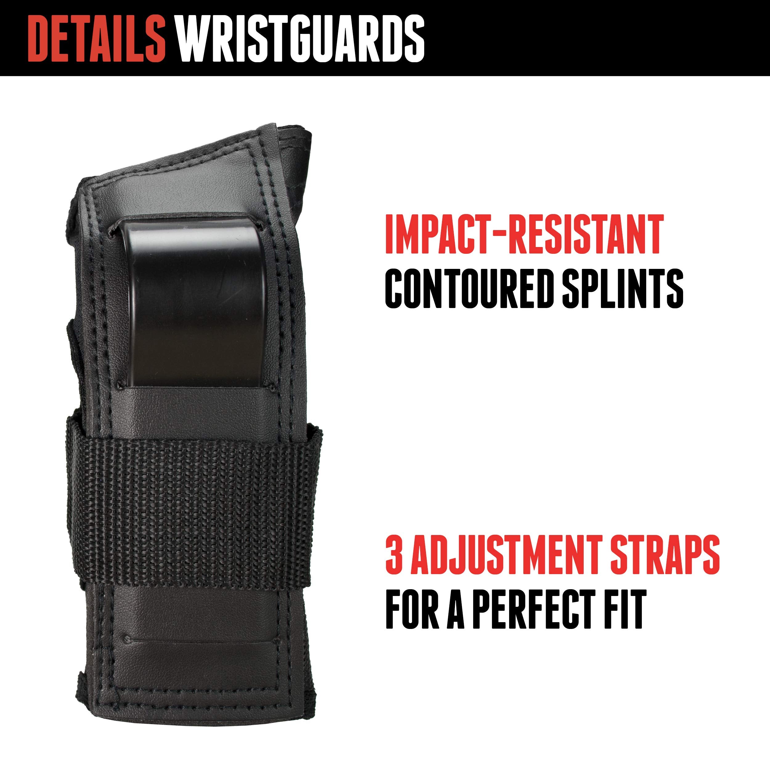 Triple Eight Saver Series Pad Set With Kneesavers, Elbowsavers And Wristsavers, Medium, Black