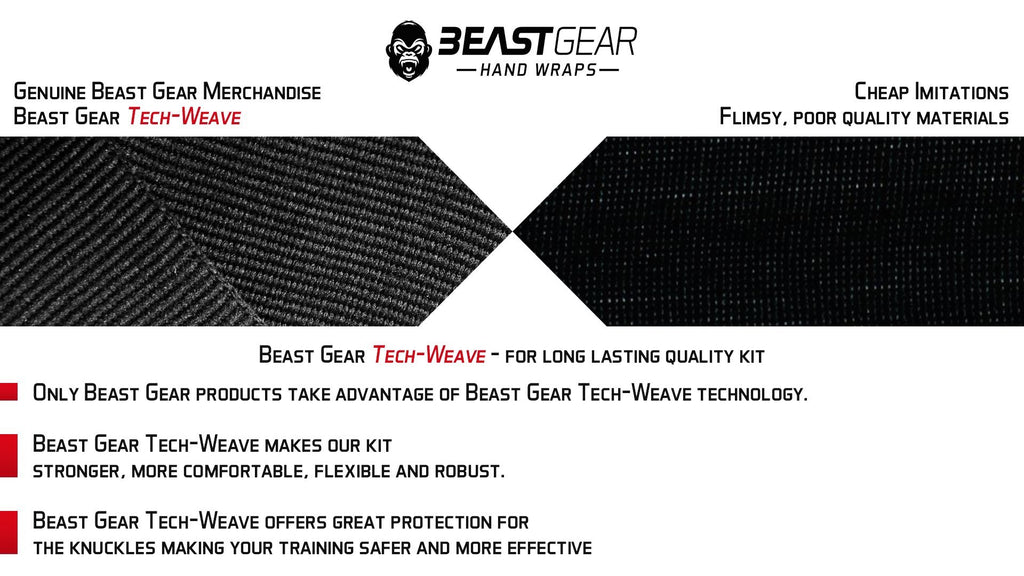 Beast Gear Boxing Wraps - Hand Gloves For Kickboxing, Martial Arts