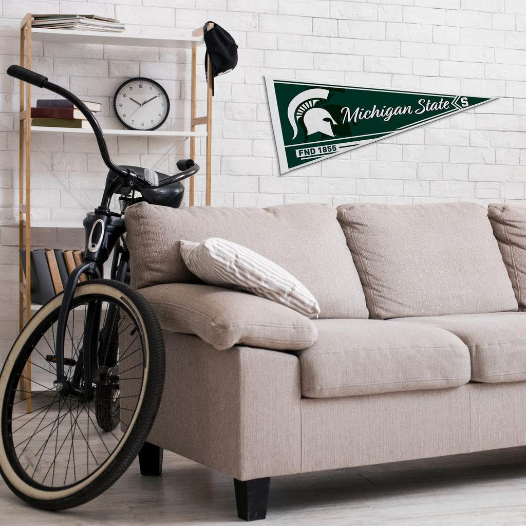 Rico Industries Ncaa Michigan State Spartans Classic 12'' X 30'' Felt Wall D  Cor Pennant - Great For Home/Bed Room/Man Cave D