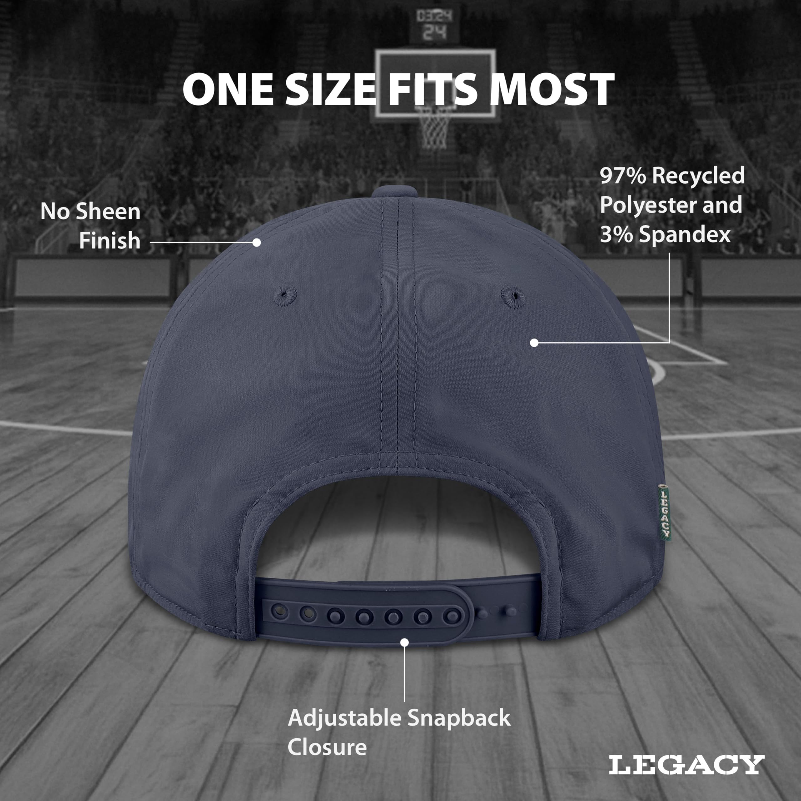 Legacy NCAA Officially Licensed Rope Hat, Michigan Wolverines, Lightweight Cap for Men & Women, Caddy Adjustable (Caddy), Navy,