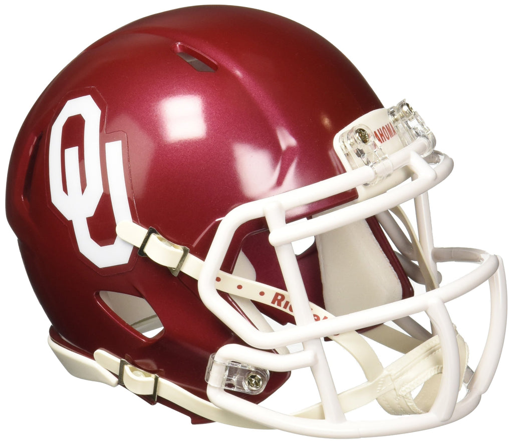 Riddell Ncaa Oklahoma Sooners Speed Mini Helmet, 7.5'' X 6.5''
