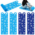 Leyndo 4 Pcs 54  Large Snow Sled for Adults Flexible Flying Carpet Snowflake Slider Mat Sledding Equipment Snow Lightweight Roll