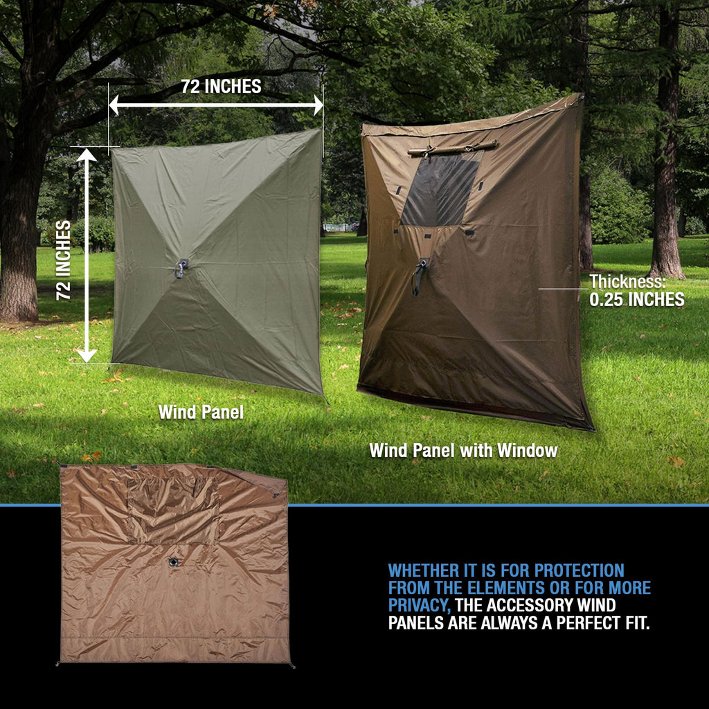 Clam Quick-Set Wind And Sun Panel Attachment For Escape Sport Screen Shelter Canopy Tent With Carrying Bag, Accessory Only, Red