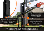 Goalrilla Basketball Hoops with Tempered Glass Basketball Goal Backboard, Black Anodized Frame, and In-ground Anchor System