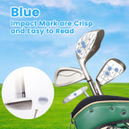 Seticek 300Pcs Left Handed Golf Impact Tape Set, Self-Teaching Sweet Spot And Consistency Analysis, Golf Club Impact Stickers Fo