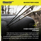 Field Logic-Shooter 3D Archery Hog Target, Black, One Size
