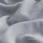 Bedsure Queen Pillowcases Set Of 2 - Silver Grey Pillow Cases Queen Size 2 Pack 20 X 30 Inches, Brushed Microfiber, Pillow Case