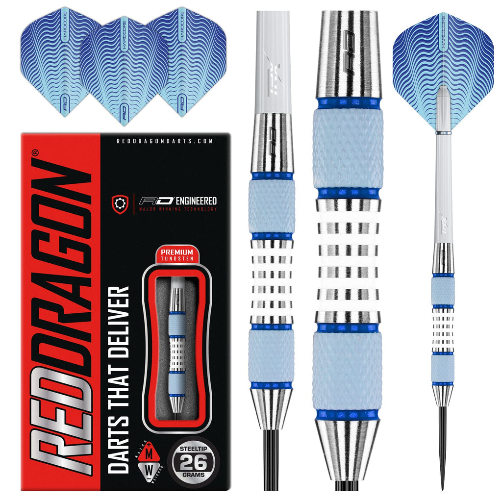 Red Dragon Stag 26G Tungsten Darts With Flights And Stems