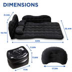 Zento Deals Inflatable Air Mattress For Car - Portable Travel Bed With Pillows For Camping, Sleeping Outdoors - Universal For Su