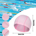3Pcs Elastic Swim Caps, Swimming Caps Bathing Caps Unisex Swim Caps For Boys Girls Kids Adults Women Men Comfortable Non-Slip Sw