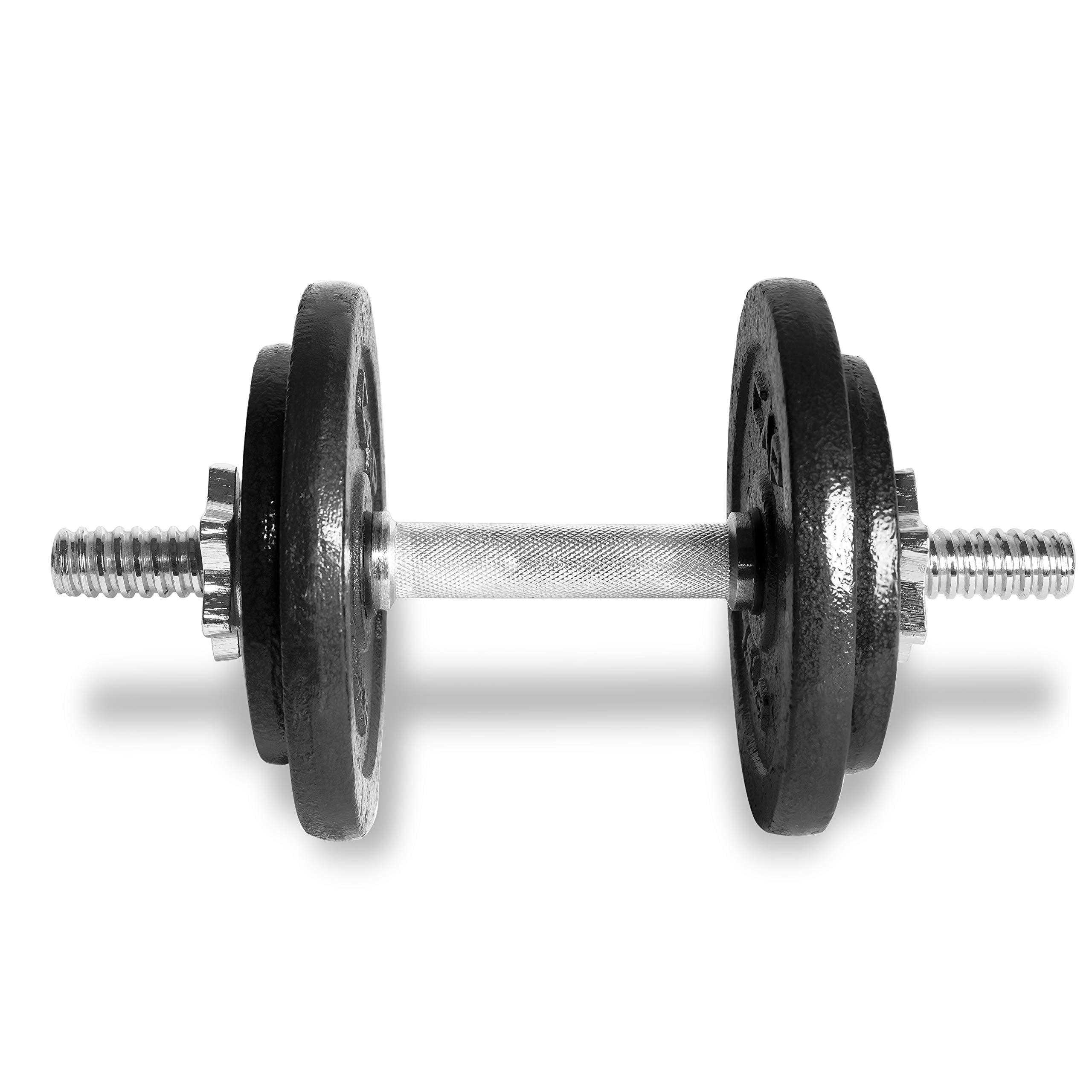 Cap Barbell Standard Adjustable Dumbbell, 25 Pounds, Chrome (Rsw2-025T)