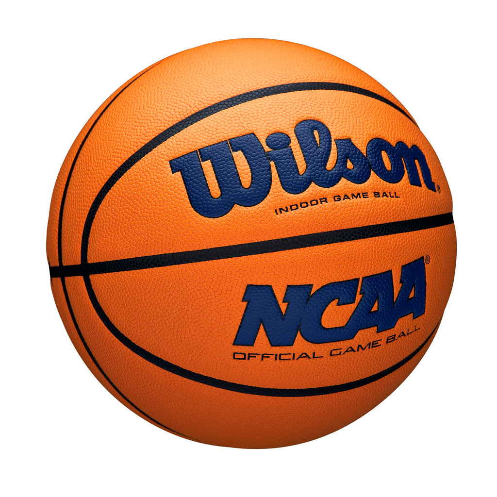 Wilson Ncaa Evo Nxt Official Indoor Game Basketball - Navy/Orange, Size 7-29.5''