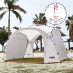 Unp Easy Beach Tent Pop Up Canopy Upf50+ Tent With Side Wall, Ground Pegs, And Stability Poles, Sun Shelter Rainproof, Waterproo