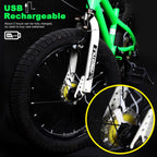 Daway Rechargeable Bike Wheel Lights - A16 Cool Led Kids Bicycle Spoke Lights, 2 Tire Pack, Safety Hub Accessories For Boys Girl