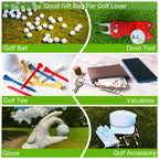 Corecise Golf Ball Pouch,Golf Tee Bag Tee Holder Bag,Leather Golf Ball Bag Pouch,Zippered Golf Pouch,Golf Accessory Pouch,Small