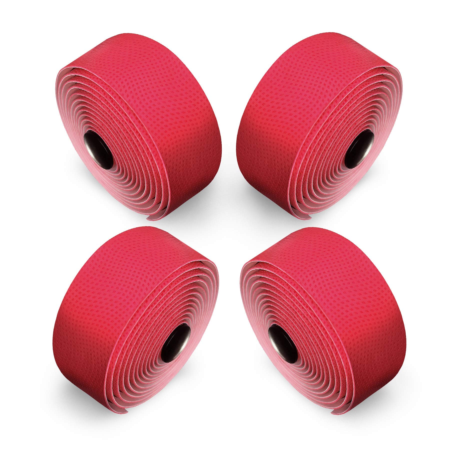 Alien Pros Bike Handlebar Tape Pu (Set Of 4) Red - Enhance Your Bike Grip With These Bicycle Handle Bar Tape - Wrap Your Bike Fo